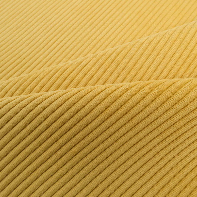 Velours Côtelé Ameublement Belém Jaune Soleil - Maison Klem